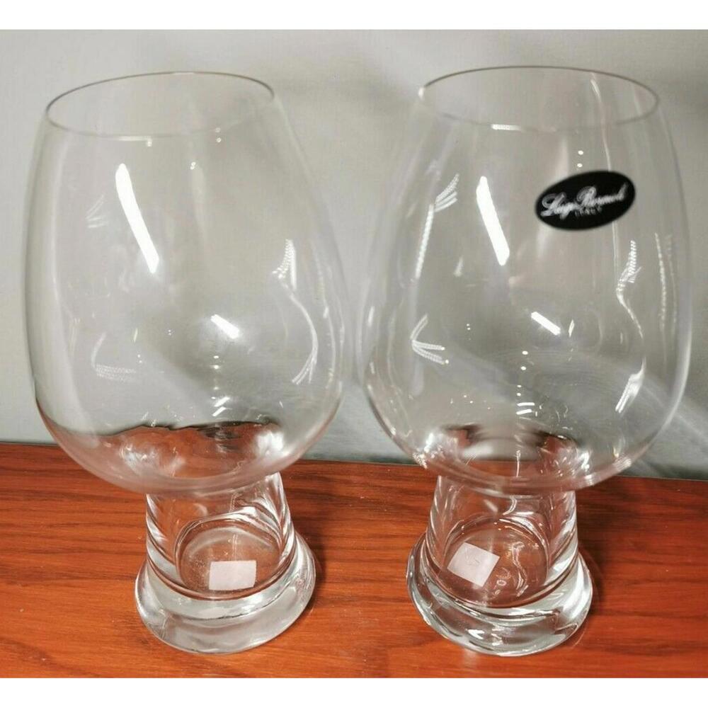 Pair LUIGI BORMIOLI Birrateque Wheat Craft Beer Glasses 7 3/8" 26 1/2 Oz